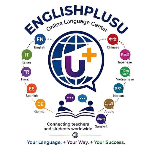 EnglishPlusU online language centre — languages we teach